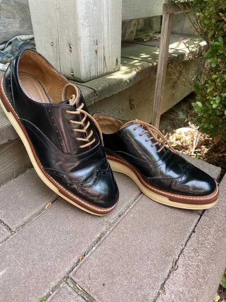 Women Massimo Dutti Heels Black Leather 38 #N2UY
