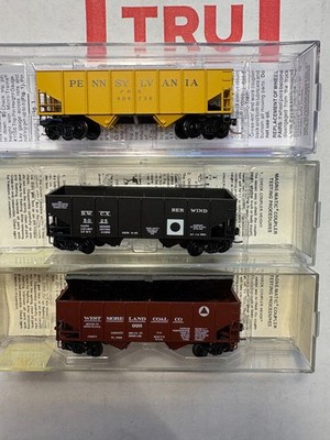 Micro Trains N 33' Hopper Lot PRR 05600380 Berwind 56240 Westmoreland Coal 56130