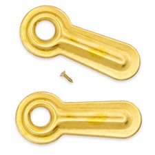 Picture Frame Backing Clips Brass 1" with Screws Large 100 Pack Turnbuttons