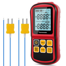Digital Thermometer Dual Channel Thermometer Temperature Thermometer with Two K-