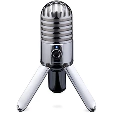Samson Meteor Mic USB Studio Condenser Microphone - Silver - SAMTR