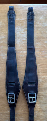 Devoucoux Comfort Stirrup Leathers - Large - Dark Brown