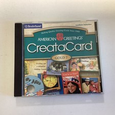 AMERICAN GREETINGS CREATACARD GOLD 7 CD-ROM 2002 BRODERBUND  WINDOWS 98/2000 