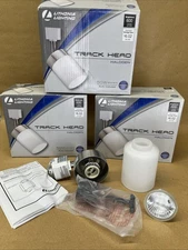 LITHONIA LIGHTING Brushed Nickel Flat Back Cylinder Halogen Track Head MR16 GU10