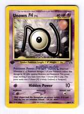 Unown [N] Neo Discovery #50 (2001) Uncommon 1st Edition HP Pokemon on eBay