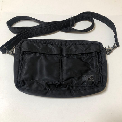 #ad PORTER Yoshida Tanker Shoulder Bag Black Nylon Japan Used Authentic $113.13