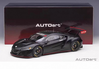 AUTOart 1:18 Acura Honda NSX GT3 Matte Black Diecast Model Car