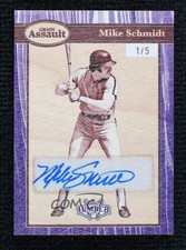 2025 Leaf Lumber Grain Assault Purple 1/5 Mike Schmidt #GA-MS1 HOF 16wc
