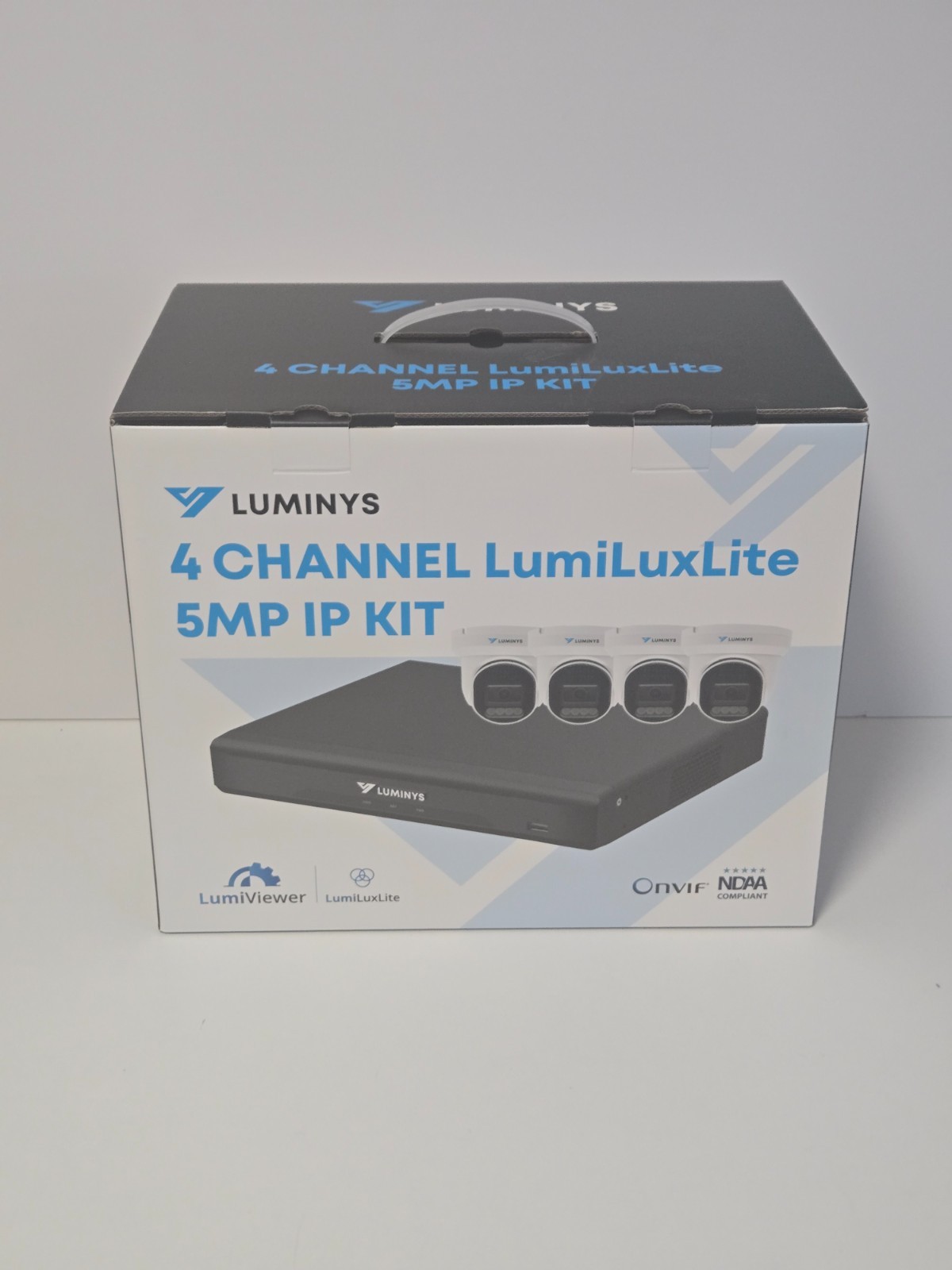 Luminys K54-4L1A2 4-Ch 5Mp Nvr 2Tb Hdd &Amp; 4X 5Mp Lumiluxlite Turret Cameras Ndaa