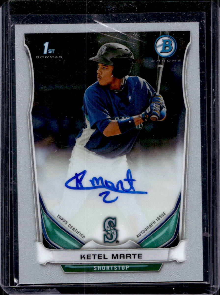 Ketel Marte 2014 Bowman Chrome #BCAP-KM 1st Prospect Auto