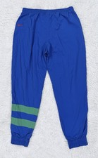 Vintage 90s Nike Team Sports Blue Nylon Warm Up Track Pants Size XL Zipper Cuffs