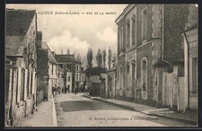 CPA Gizeux, Rue de la Mairie 1906 