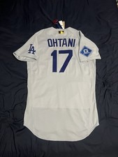 100 Authentic 2026 Shohei Ohtani LA Dodgers Nike Jersey 40 M BNWT GREY GOLD MVP