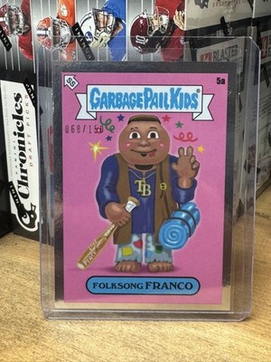 2022 GPK x MLB Garbage Pail Kids Shore #5a Folksong Wander Franco #'d 068/150