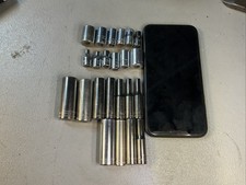 Lot Of 23pc Usa Craftsman 14dr Sae Mm 6pt Sockets Deepshallow8 Point Lot Of 23pc Usa Craftsman 14dr Sae Mm 6pt Sockets Deepshallow8 Point