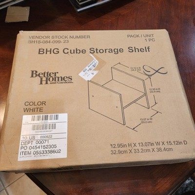 BHG Cube Storage H Shelf Better Homes & Gardens 12.95'' X 13.07'' X 15.12''