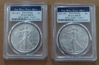 2021 SILVER EAGLE 2 COIN SET - TYPE 1 AND TYPE 2 - PCGS MS70 FIRST STRIKE