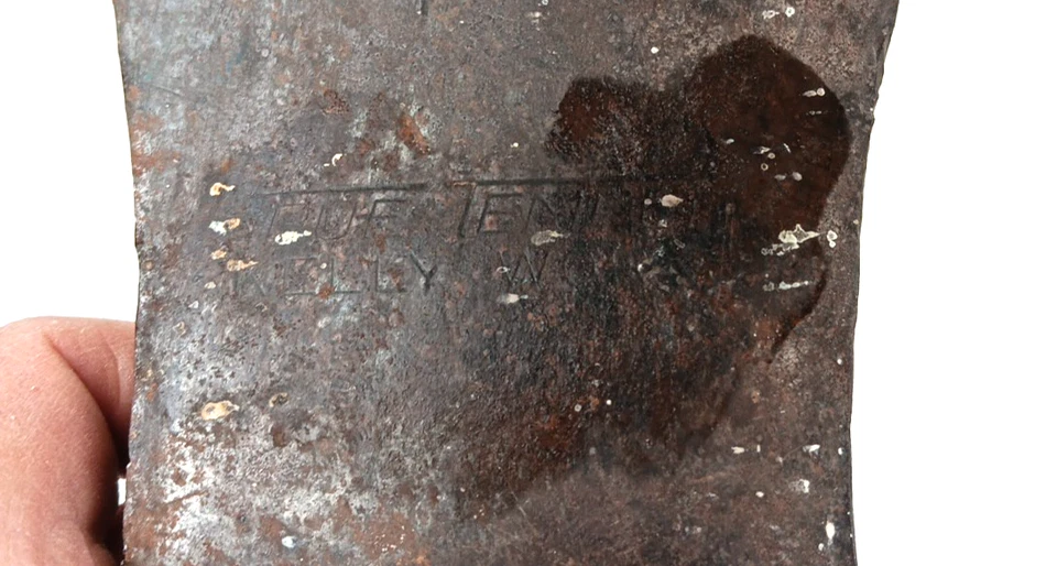 Cabeza de hacha de doble broca estampada Zenith Marshall-Wells/True Temper Kelly Works de colección Foto 3 de 4