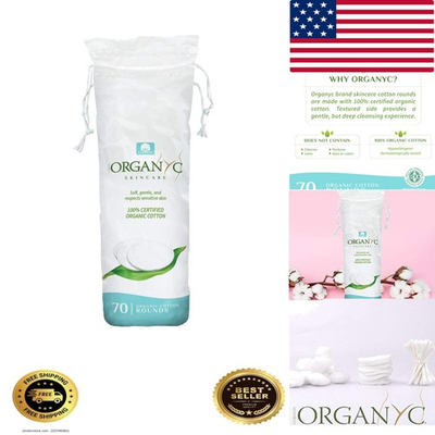 #ad Gentle 100% Organic Cotton Rounds Soft Chemical Free amp; Biodegradable 70 Count $9.99