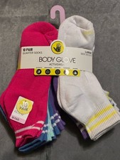 Body Glove Active Wear Socks Girls LARGE 9-11 NIP 10 Pairs