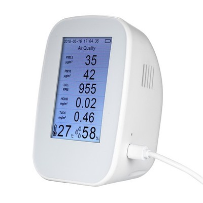 Multifunctional Air Quality Detector Indoor/Outdoor HCHO & TVOC Tester CO2 Meter