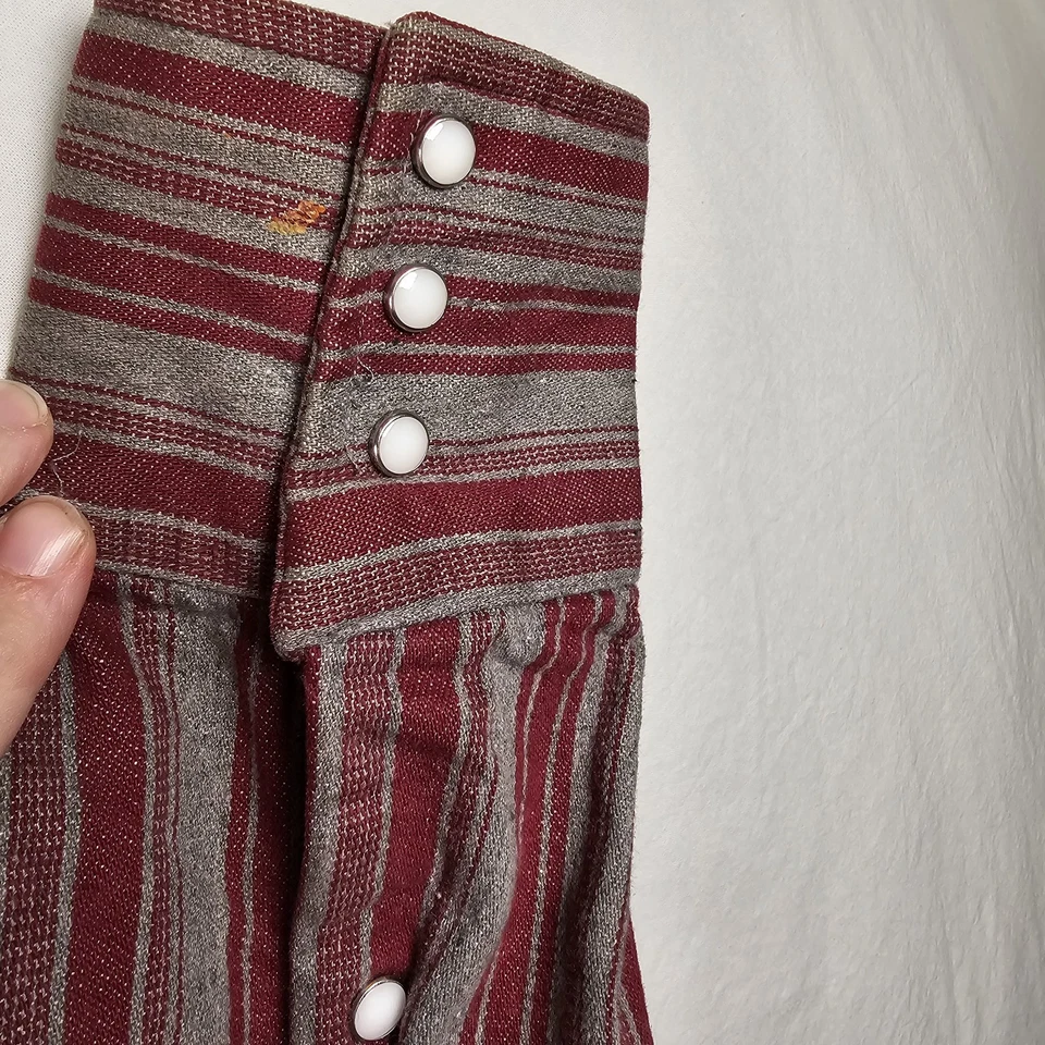 Vintage Western Snap Flannel Saddle King Made in USA Heavy Shirt Shacket XL - Image 4 of 4