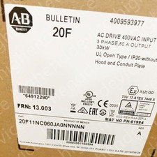 New Sealed 20F11NC060JA0NNNNN PowerFlex Air Cooled 753 AC Drive