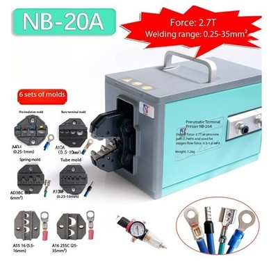 Pneumatic Wire Crimping Pliers 2.7T Cold-pressed Terminal Crimping Machine 4T 