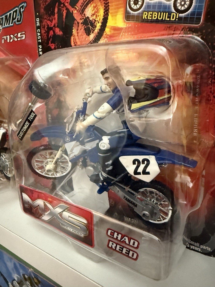 2000 Road Champs MXS Chad Reed #22 Dirtbike Toy Yahmaha Figure