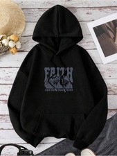 Men'S  Women'S Oversized Christian Faith Hooded Sweatshirt - Y2K Style Mountain
