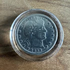 1899 Barber Quarter Dollar 90% silver in Very Good To Fine Condition
