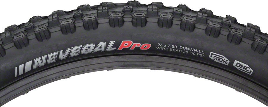 Kenda Nevegal DH Tire 26 x 2.5 Clincher Wire Black Reflective Mountain Bike