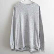 NWT Aerie Women's Getaway Oversized Waffle Pullover Sweater Grey Size Medium
