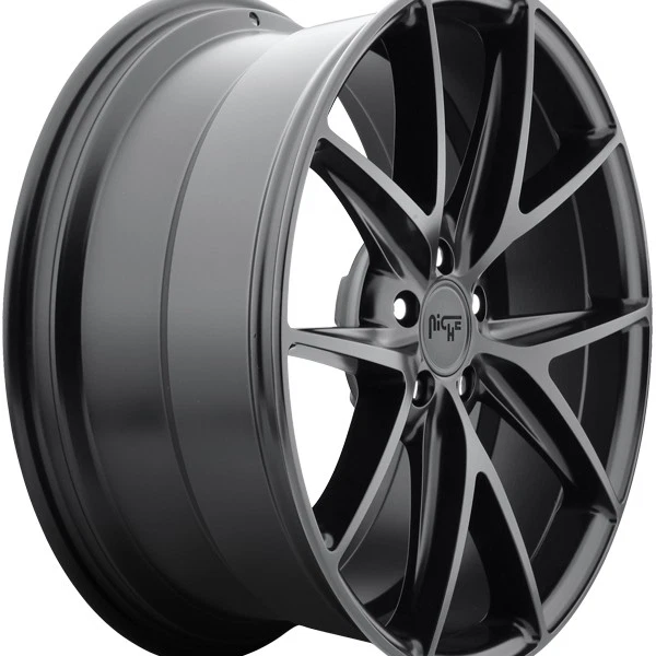 Niche M117 Misano 22x9 5x120 +25mm Satin Black Wheel Rim 22" Inch Foto 3 de 4