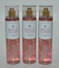 3 NEW BATH & BODY WORKS HIBISCUS PARADISE FRAGRANCE MIST SPRAY 8OZ GUAVA COCONUT