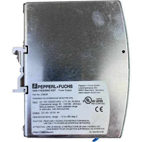 Pepperl+Fuchs Van-115/230ac-k27 238623 Alimentation - Photo 3 sur 3