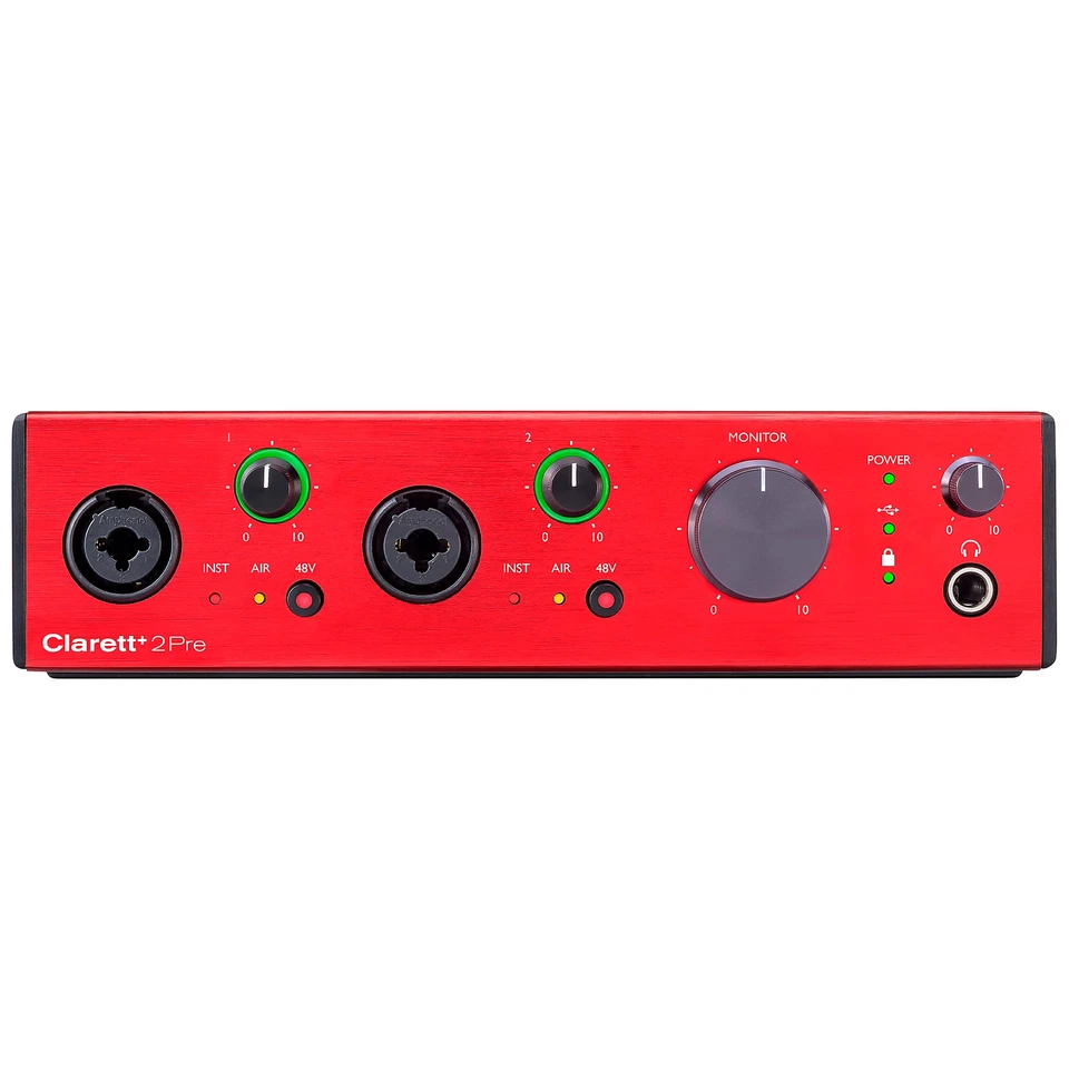 Focusrite Clarett+ 2Pre 10-in 4-Out USB Audio Interface - Image 2 of 4