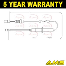 Fits Renault Scenic 2009-2012 Hand Brake Cable Rear AMS 364000004R