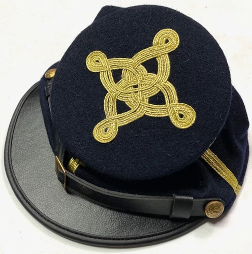 CIVIL WAR US UNION MAJOR LT. COLONEL OFFICER WOOL KEPI FORAGE BUMMER CAP-LARGE