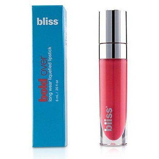 (Paquete de 2) LÁPIZ LABIAL LICUADO BLISS BOLD OVER LONG USAR - BESOS DE CORAL CARAMELO