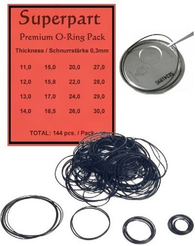 100 Guarnizioni Ad Anello 14 - 32mm (O-ring) Per Orologi - Foto 10