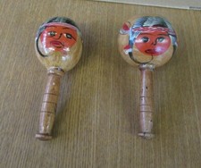Pair of Venezuelan Souvenir Maracas Percussion Shakers