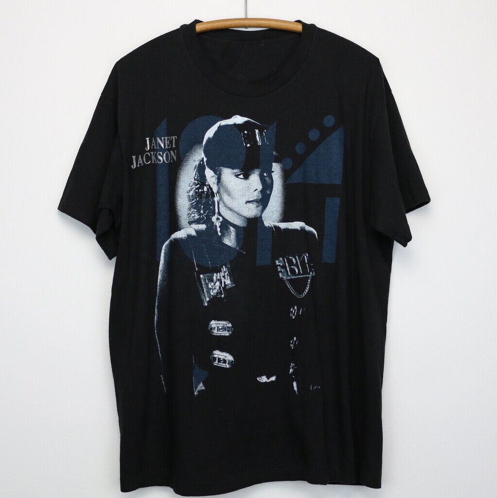 1990 Janet Jackson Rhythm Nation Tour Shirt Unisex Black 1990 Janet Jackson Rhythm Nation Tour Shirt Unisex Black