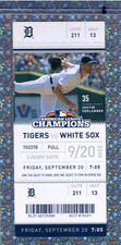 Max Scherzer wins 20th Suite Ticket 9-20-2013 Tigers White Sox Andy Dirks HR14