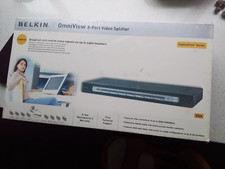 BELKIN OMNIVIEW 8 PORT VIDEO SPLITTER CONTROL SIGNALS EIGHT MONITORS