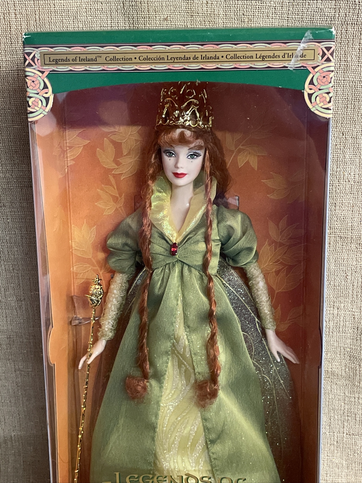 Collector Edition Redhead BARBIE DOLL 2004 Legends of Ireland Faerie Queen