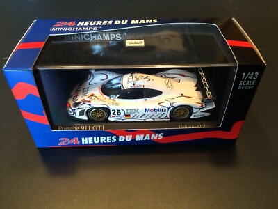 Porsche 911 GT1 Minichamps 1/43 - Vainqueur Le Mans 1998 - Réf WAP02005599