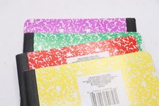 15-Pk Marble Composition Book Multi Color 7.5" x 9.75"