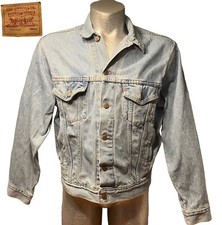 Vtg Levi Denim Trucker Jean Jacket Men Sz S Red Tag 70507-0334 USA