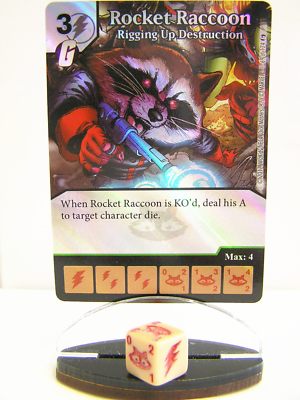 Dice Masters - 1x #069 Rocket Raccoon Rigging Up Destruction Foil - Guardians of
